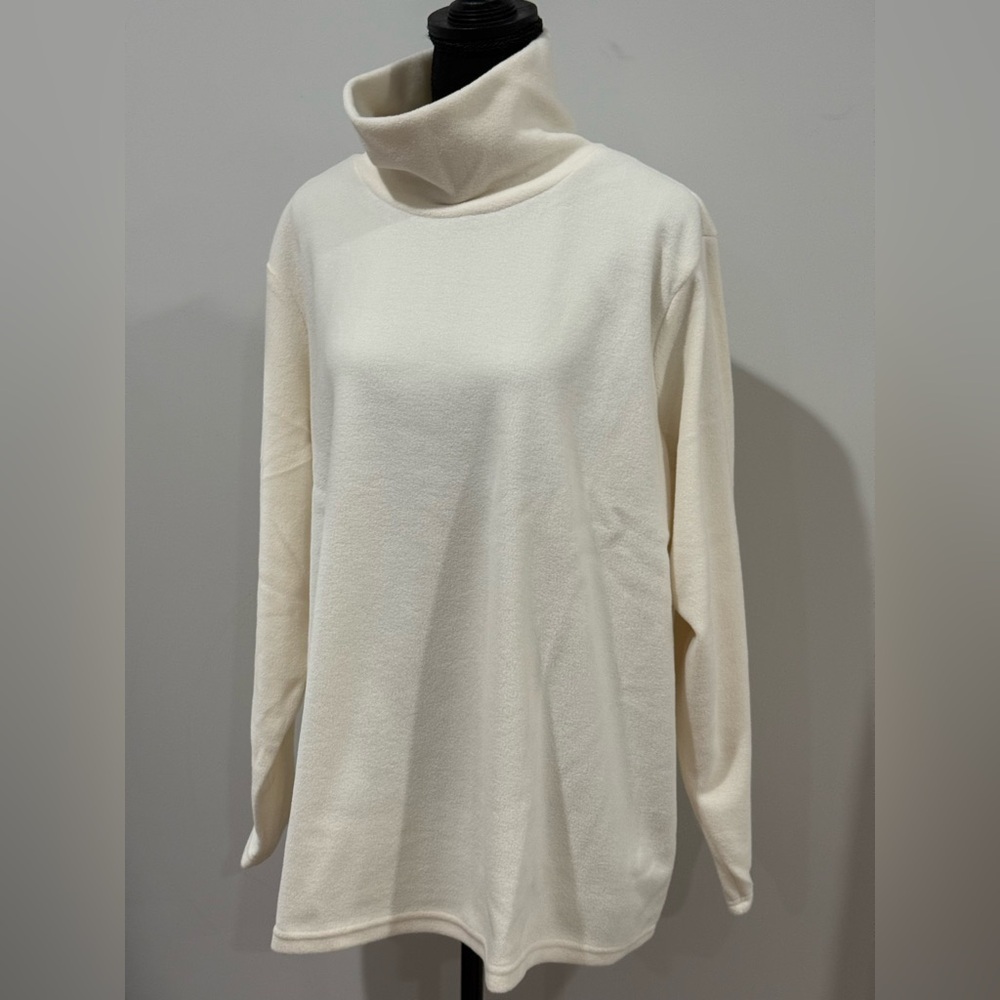New Out of Packaging D&Co 2X Cozy Cream Turtleneck Sweater 765 - Picture 3 of 8